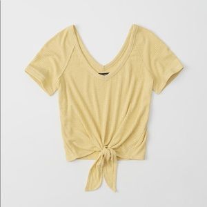 abercrombie tie front tee